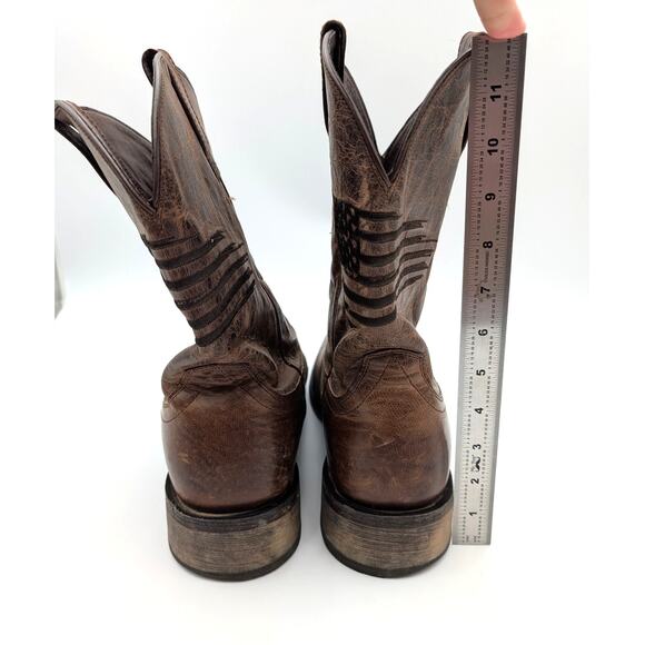 Ariat Circuit Patriot Western Boots Square Toe Men\'s Brown Size US14D EU48 main image 10